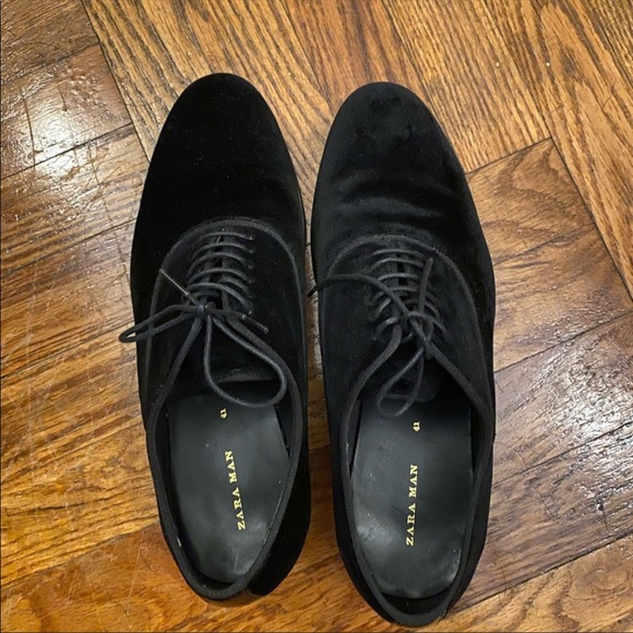 NWT Zara men velvet lace up shoes - Picture 3 of 5